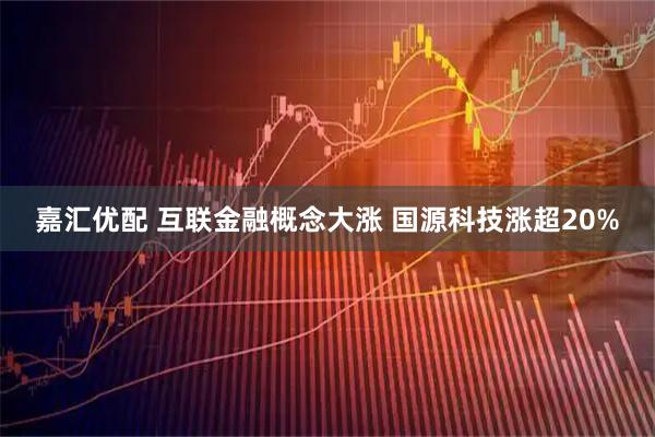 嘉汇优配 互联金融概念大涨 国源科技涨超20%